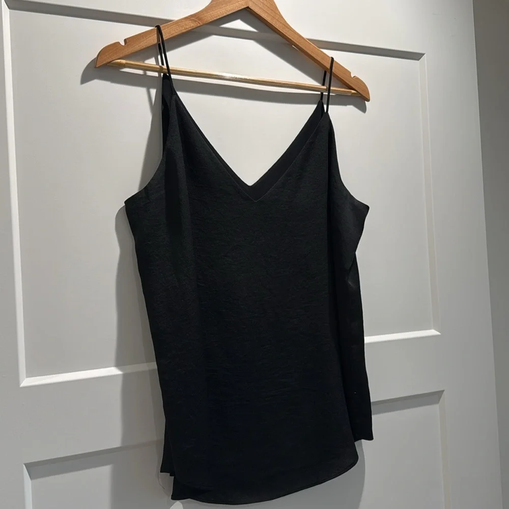 Express Double-V Tank Top w/ Double Layer in Black Size Medium - Picture 8 of 8